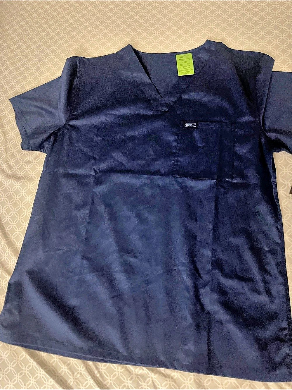 Dickies Industrial Strength Unisex Tuckable V-Neck Scrub Top Scrub Top Blue